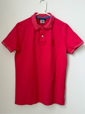 Psycho Bunny Polo Shirt Mens 4 Small Bright Pink Pima Cotton Short Sleeve Preppy